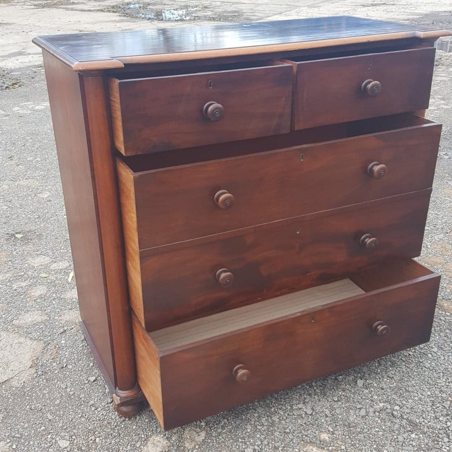 Victorian Column Chest