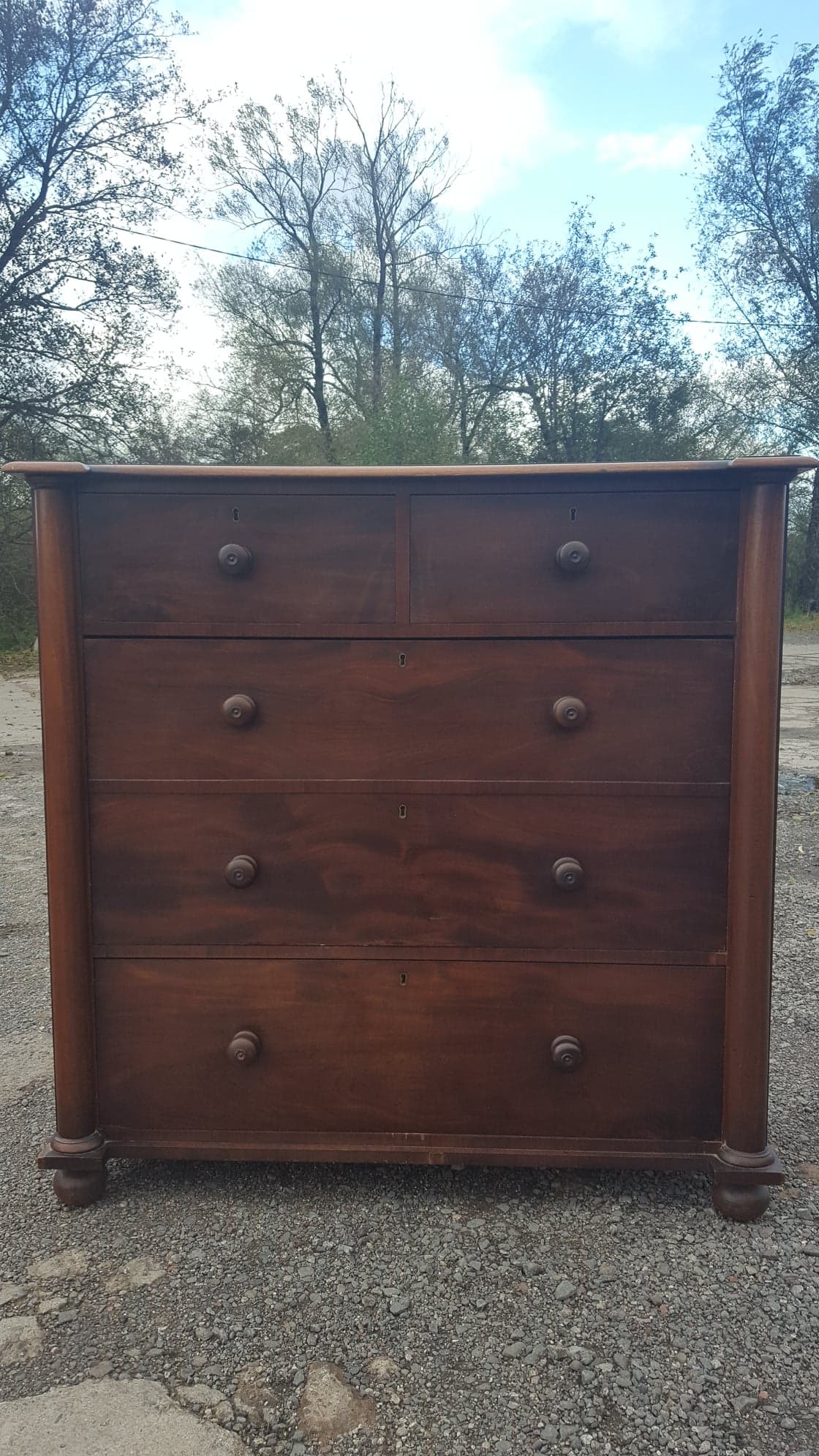 Victorian Column Chest