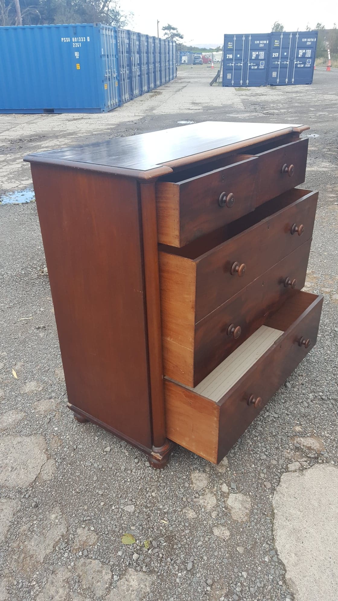 Victorian Column Chest