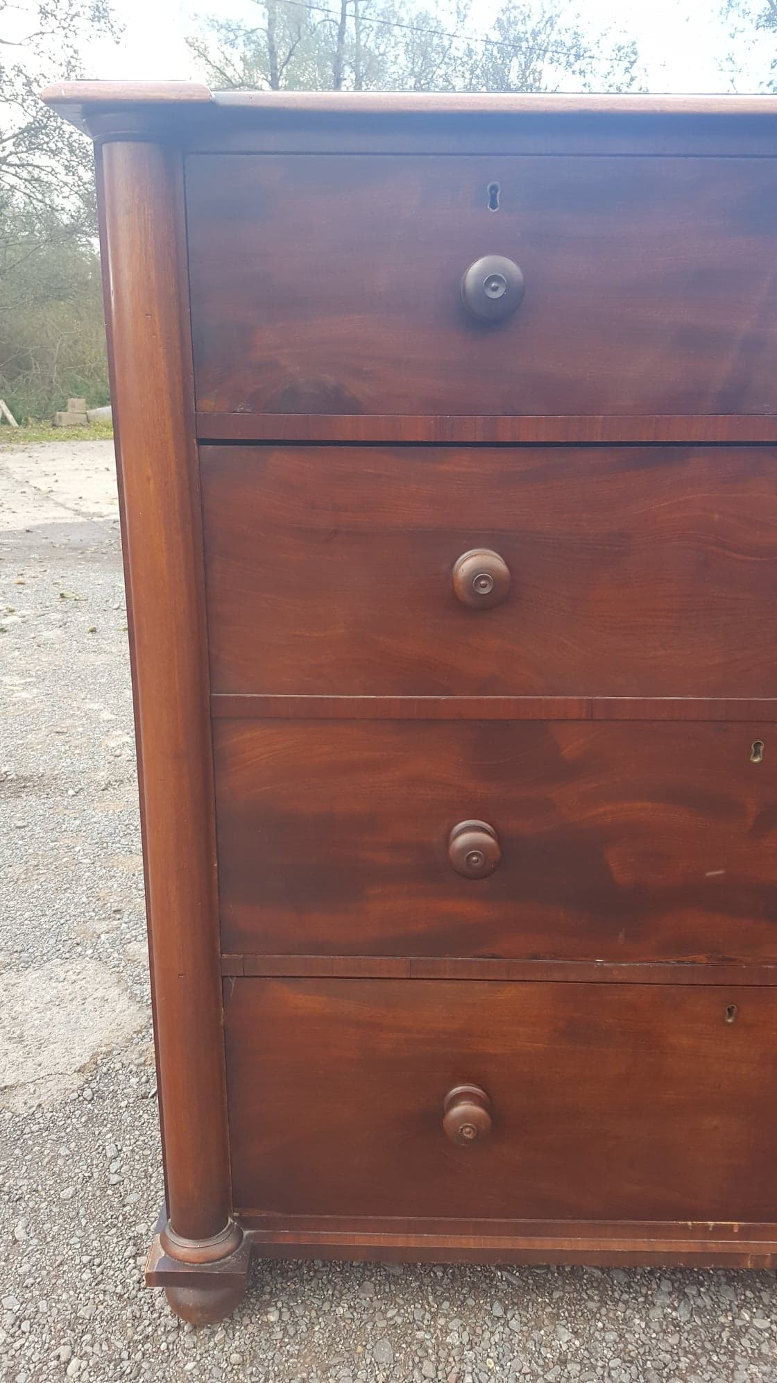 Victorian Column Chest