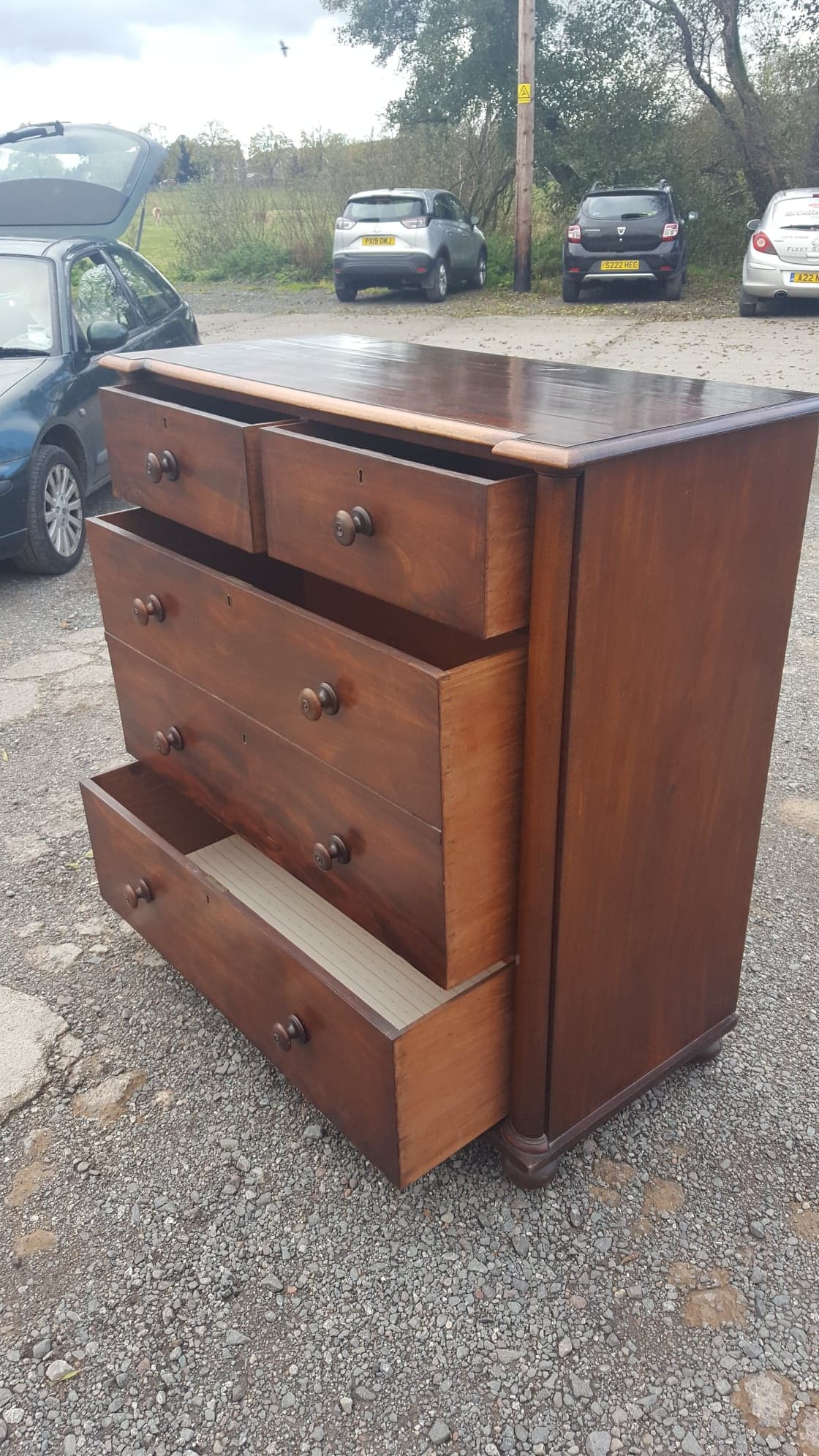 Victorian Column Chest