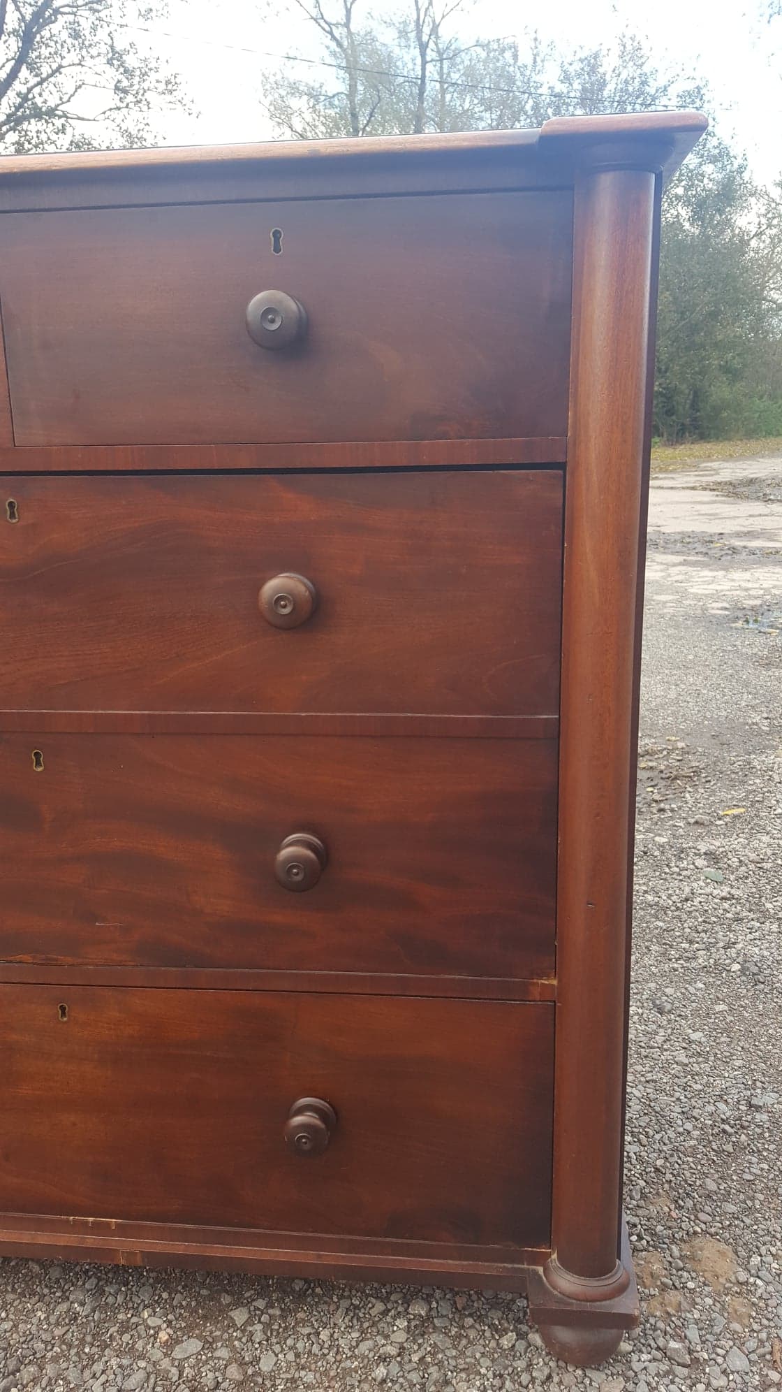 Victorian Column Chest