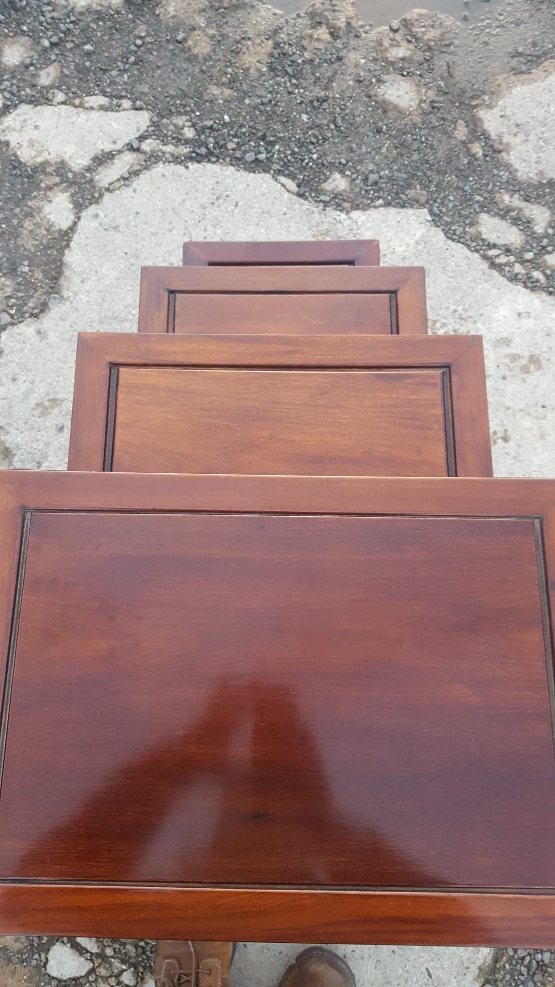 Nest of Four Rosewood Tables