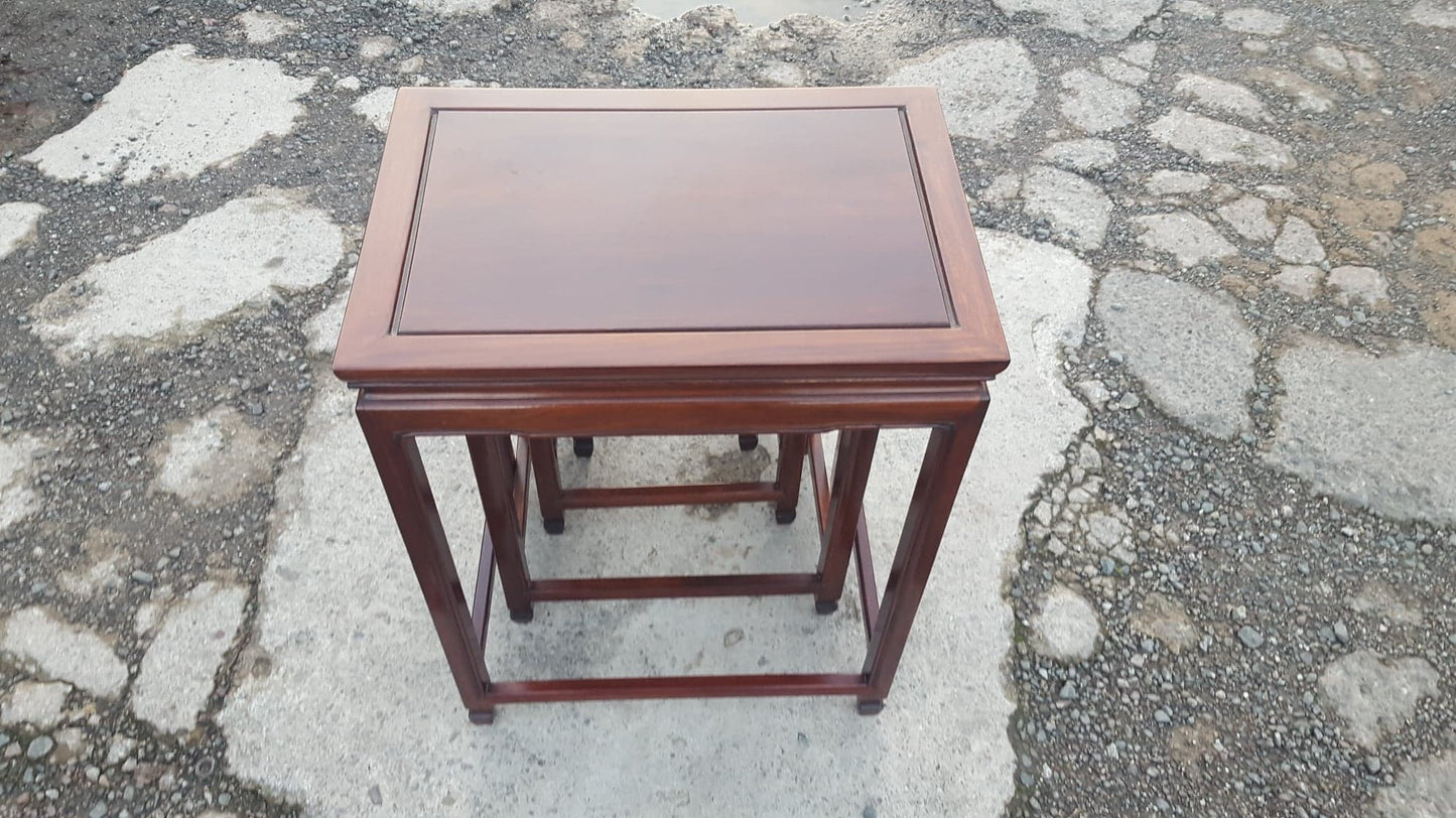 Nest of Four Rosewood Tables