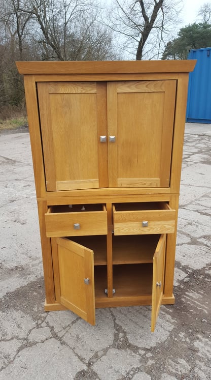 Blonde Oak TV Entertainment Unit