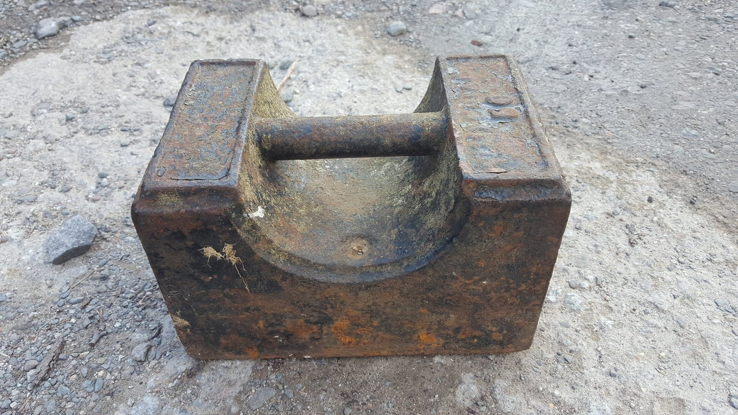 Vintage Cast Iron 6kg Block Weight