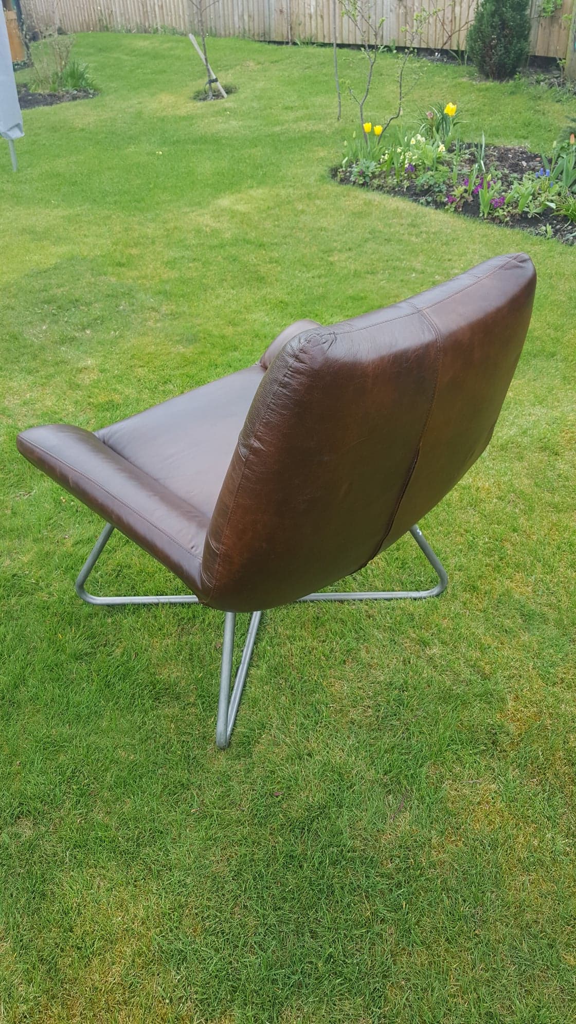 "Dialma" Italian Leather Chair