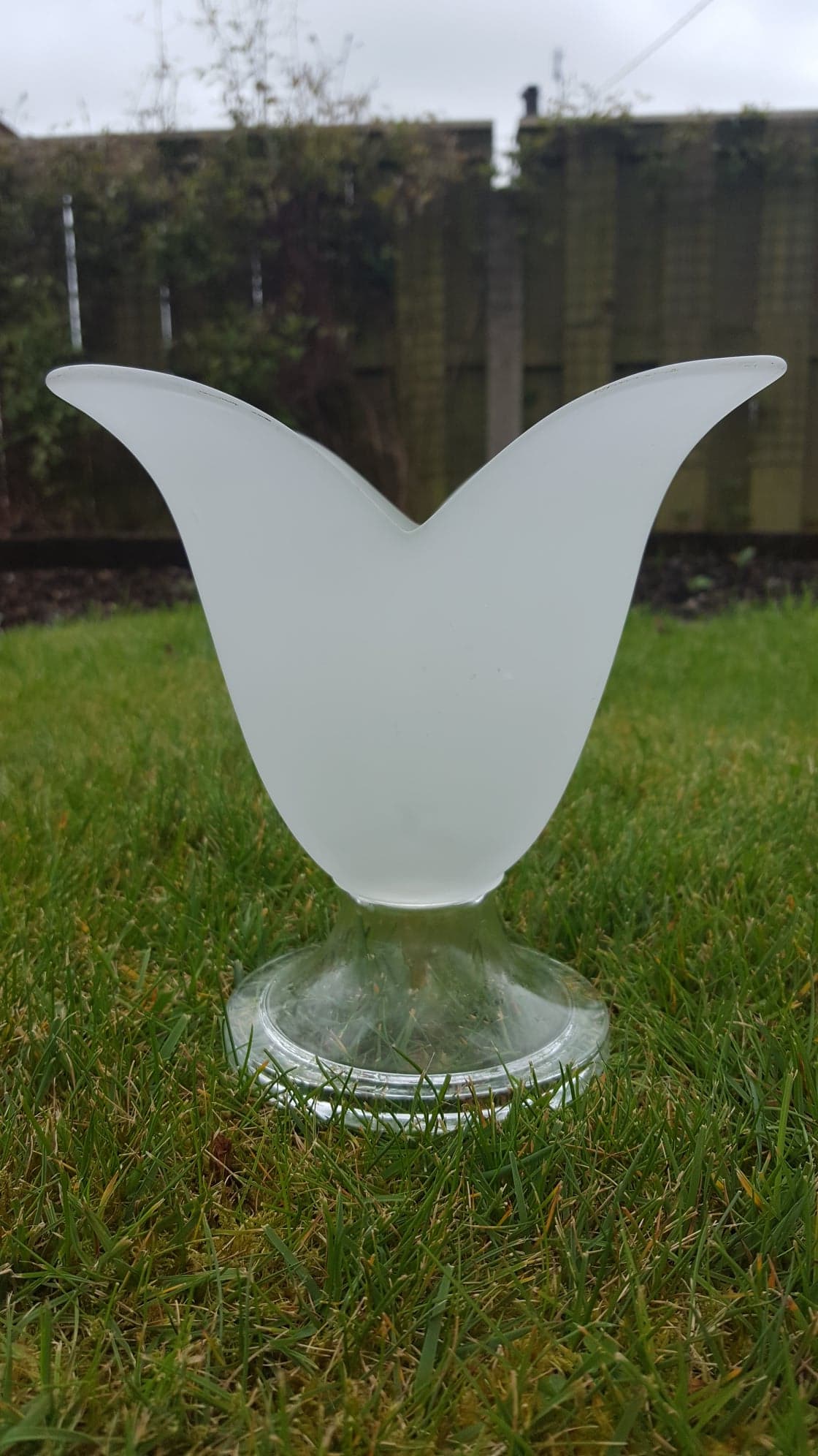 "Lalique-Style" Glass Vase